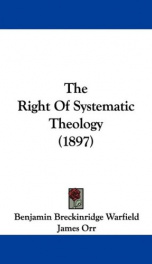 the right of systematic theology_cover