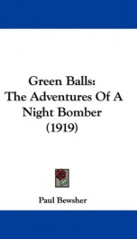 green balls the adventures of a night bomber_cover