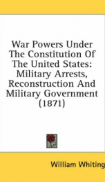 war powers under the constitution of the united states_cover