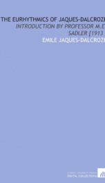 The Eurhythmics of Jaques-Dalcroze_cover