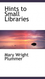 hints to small libraries_cover