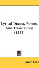 lyrical drama poems and translations_cover