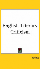 English literary criticism_cover