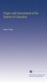 origin and government of the district of columbia_cover