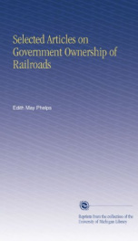 selected articles on government ownership of railroads_cover