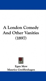 a london comedy and other vanities_cover