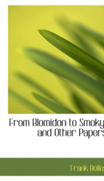 from blomidon to smoky and other papers_cover