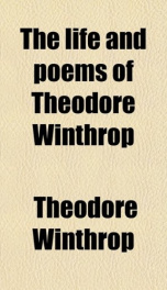the life and poems of theodore winthrop_cover