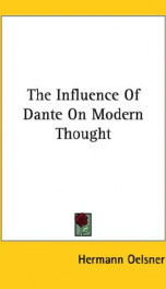 the influence of dante on modern thought_cover