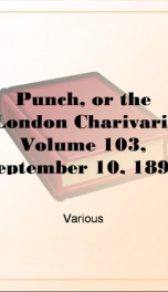 Punch, or the London Charivari, Volume 103, September 10, 1892_cover