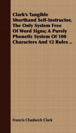 clarks tangible shorthand self instructor the only system free of word signs_cover