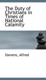 the duty of christians in times of national calamity_cover