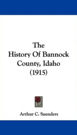 the history of bannock county idaho_cover