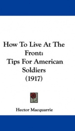 how to live at the front tips for american soldiers_cover