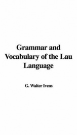 grammar and vocabulary of the lau language_cover