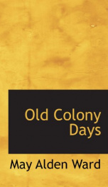 old colony days_cover