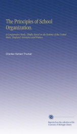 the principles of school organization a comparative study chiefly based on the_cover