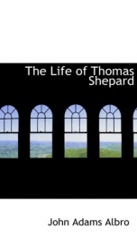 the life of thomas shepard_cover