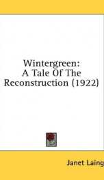 wintergreen a tale of the reconstruction_cover