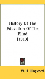 history of the education of the blind_cover