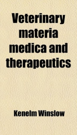 veterinary materia medica and therapeutics_cover