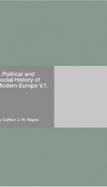 A Political and Social History of Modern Europe V.1._cover