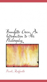 benedetto croce an introduction to his philosophy_cover