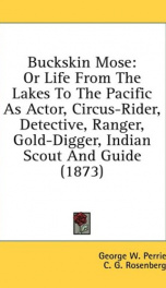 buckskin mose or life from the lakes to the pacific as actor circus rider_cover