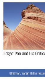 edgar poe and his critics_cover