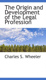 the origin and development of the legal profession_cover