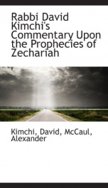 rabbi david kimchis commentary upon the prophecies of zechariah_cover