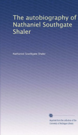 the autobiography of nathaniel southgate shaler_cover