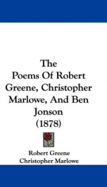 the poems of robert greene christopher marlowe and ben jonson_cover