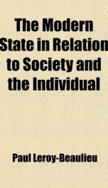 the modern state in relation to society and the individual_cover
