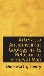 artefacta antiquissima geology in its relation to primeval man_cover