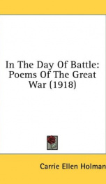 in the day of battle poems of the great war_cover