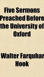 five sermons preached before the university of oxford_cover