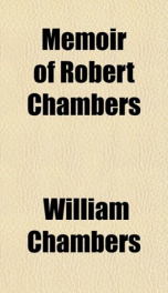 memoir of robert chambers_cover
