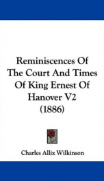 reminiscences of the court and times of king ernest of hanover_cover