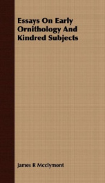 essays on early ornithology and kindred subjects_cover