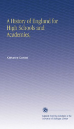 a history of england for high schools and academies_cover