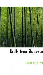 Drolls From Shadowland_cover