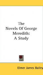 the novels of george meredith a study_cover