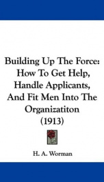 building up the force how to get help handle applicants and fit men into the_cover