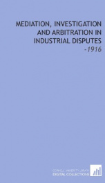 mediation investigation and arbitration in industrial disputes_cover