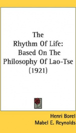 the rhythm of life based on the philosophy of lao tse_cover