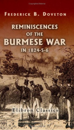 reminiscences of the burmese war in 1824 5 6_cover