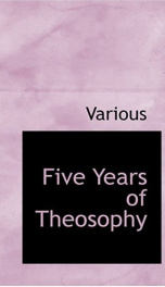 Five Years of Theosophy_cover