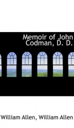 memoir of john codman d d_cover