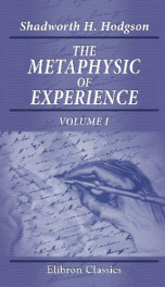 the metaphysic of experience volume 1_cover